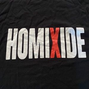 Homixide gang opium label T-shirt M size